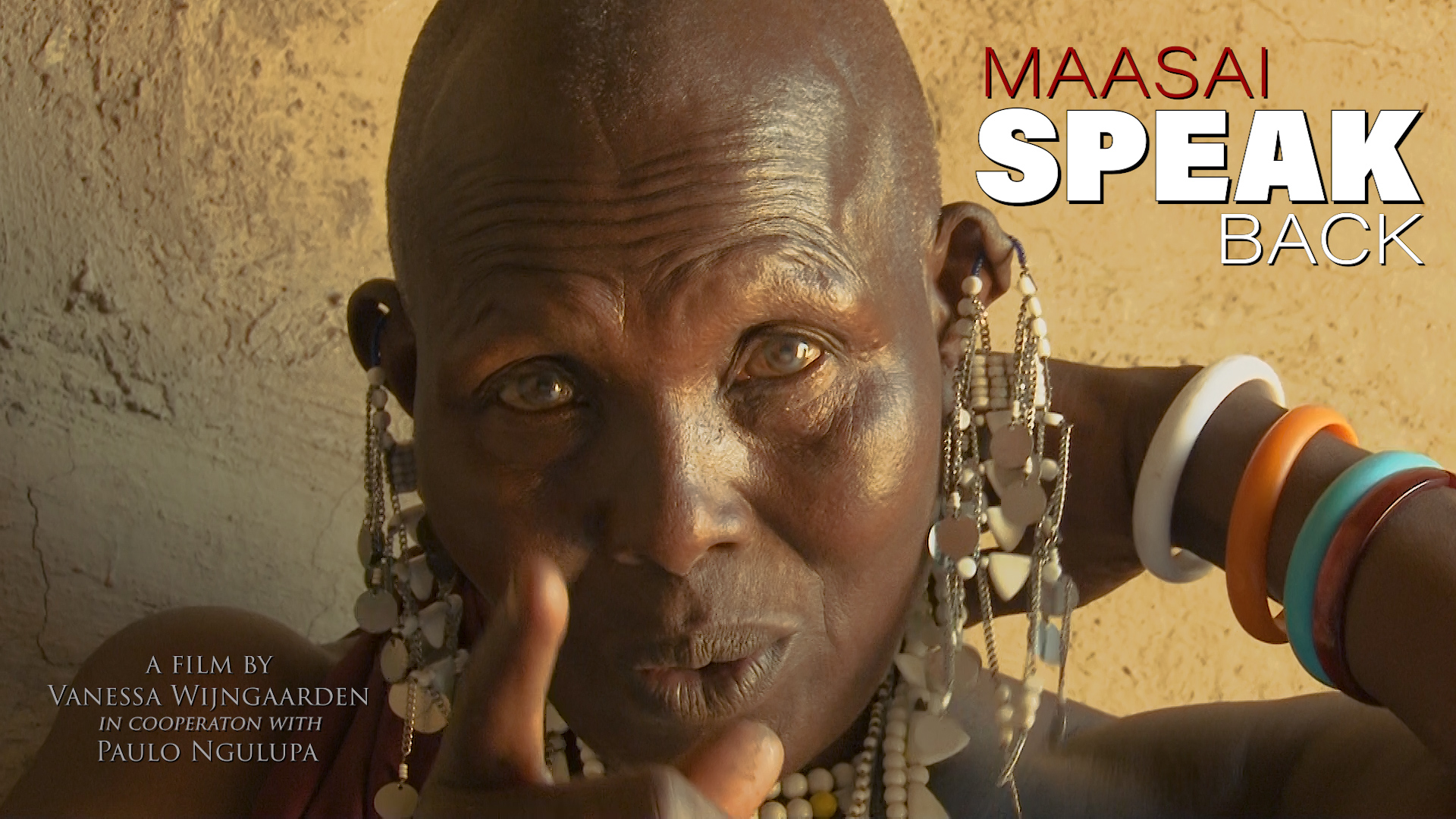 Poster Maasai speak back with color corr